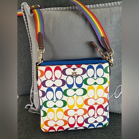 Coach Rainbow Signature Crossbody Bag